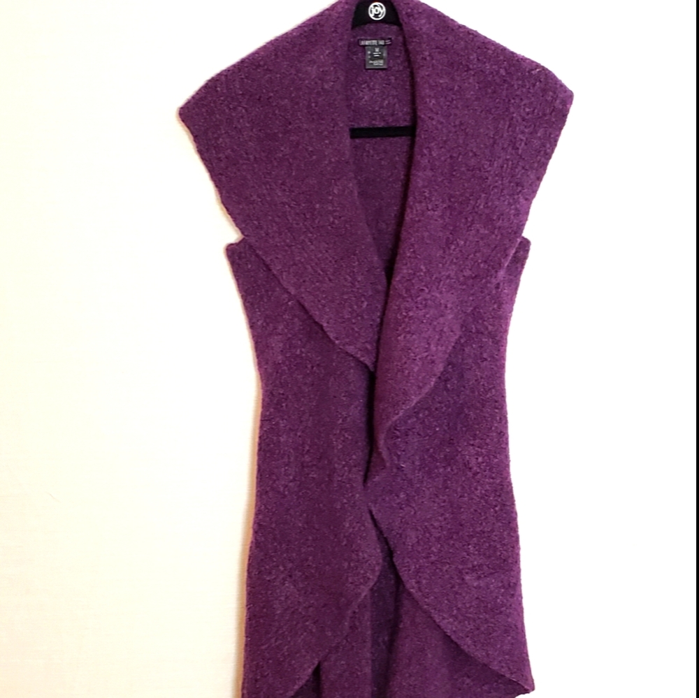 Lafayette 148 purple sweater vest